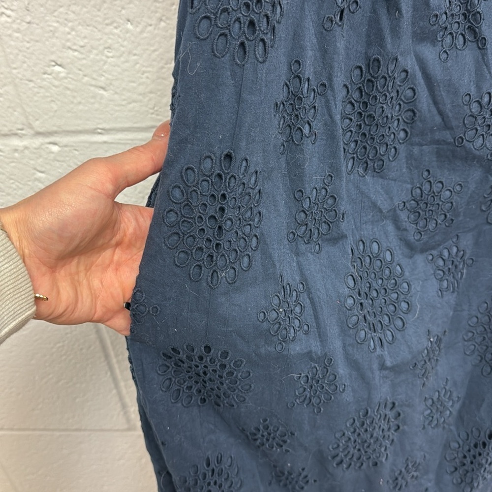 Boo Gemes Small Blue Ruffled Tiered Maxi Dress with Short Puff Sleeves - Picture 8 of 9
